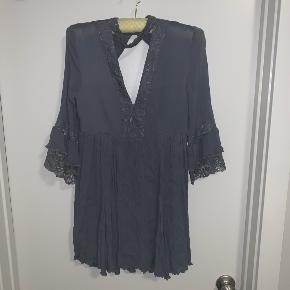Boho Blue Lacey Dress